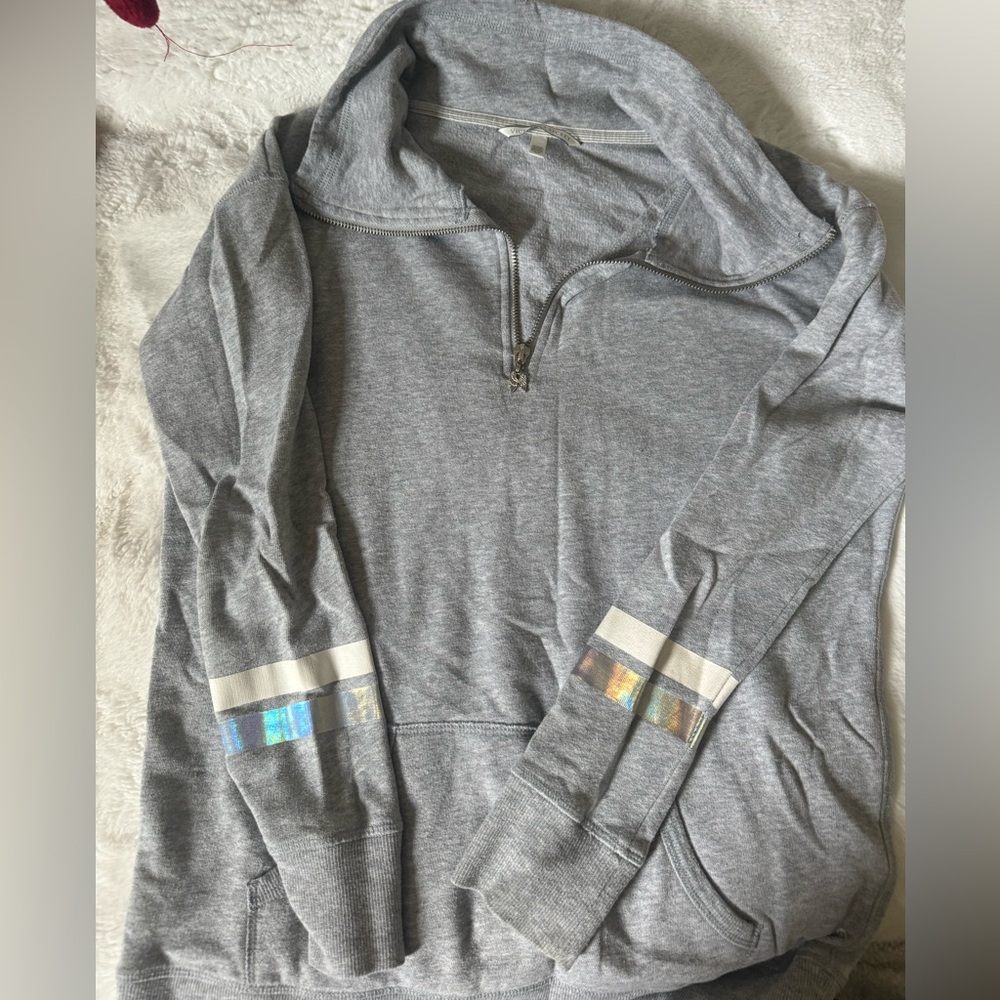 Victoria’s Secret 1/4 zip light sweatshirt.